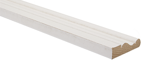 Chambranle LOUIS XVI MDF prépeint blanc 10x38 2m44